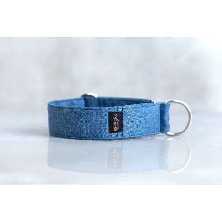Obroża półzaciskowa Blue Classic 5 cm - wodoodporna dla whippeta i charta - wodoodporna, lekka, trwała, regulowana