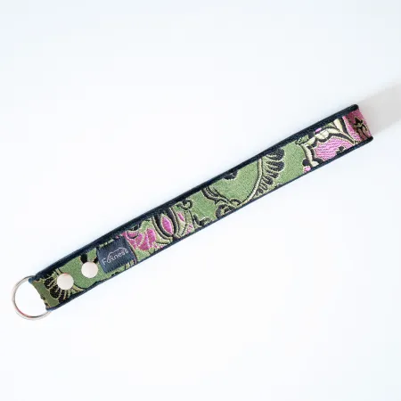 Rączka do smyczy dla psa Royal Peridot - przepiękna, efektowny żakard, mieniący się w słońcu, bardzo lekka