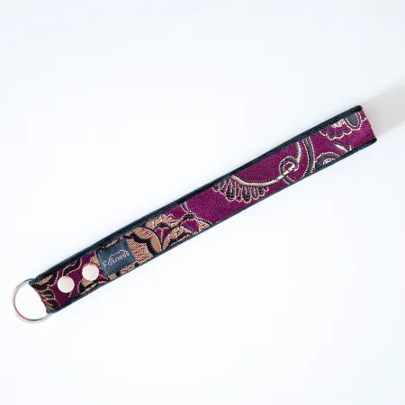 Rączka do smyczy dla psa Royal Tourmaline - przepiękna, efektowny żakard, mieniący się w słońcu, bardzo lekka